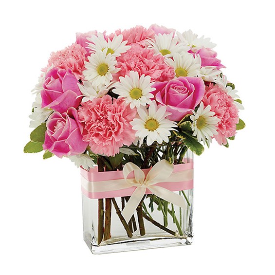 Pink &#39;n pretty flower bouquet (BF173-11KM)