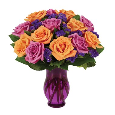 Purple &amp; Orange Rose Bouquet (BF237-11)