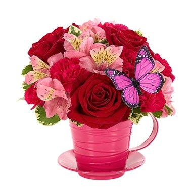 &quot;Cup of Love&quot; flowers (BF382-11KMBP)